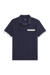 Terry Cloth Johnny Collar Polo