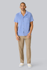 Terry Cloth Button Up + Shorts Set