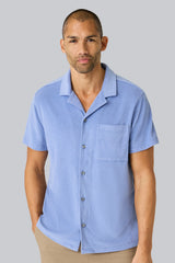 Terry Cloth Button Up + Shorts Set