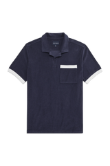 Terry Cloth Johnny Collar Polo