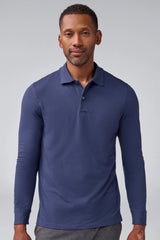 SILVER Long Sleeve Polo