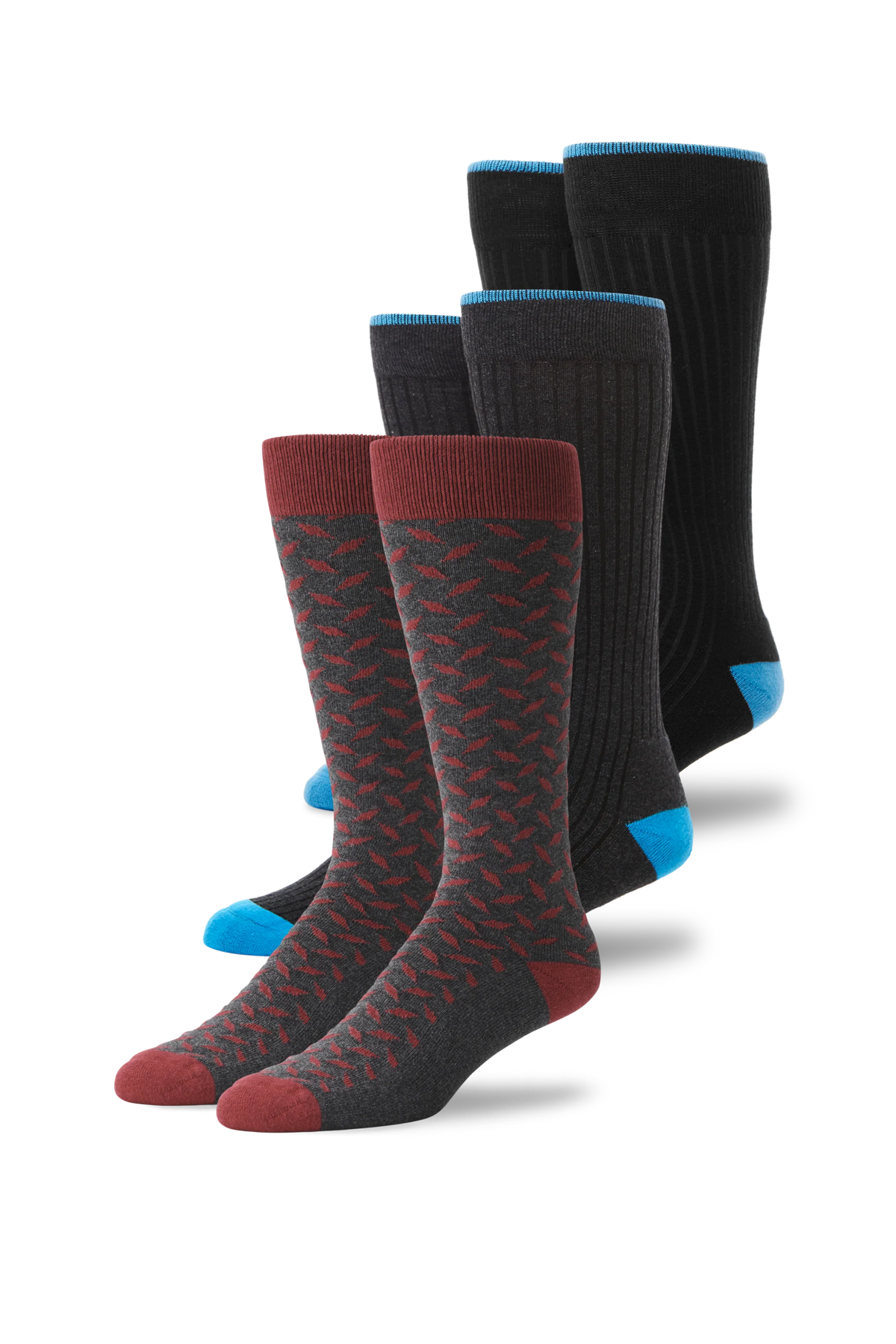 3-Pack Everyday Extended Crew Socks