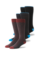 3-Pack Everyday Extended Crew Socks