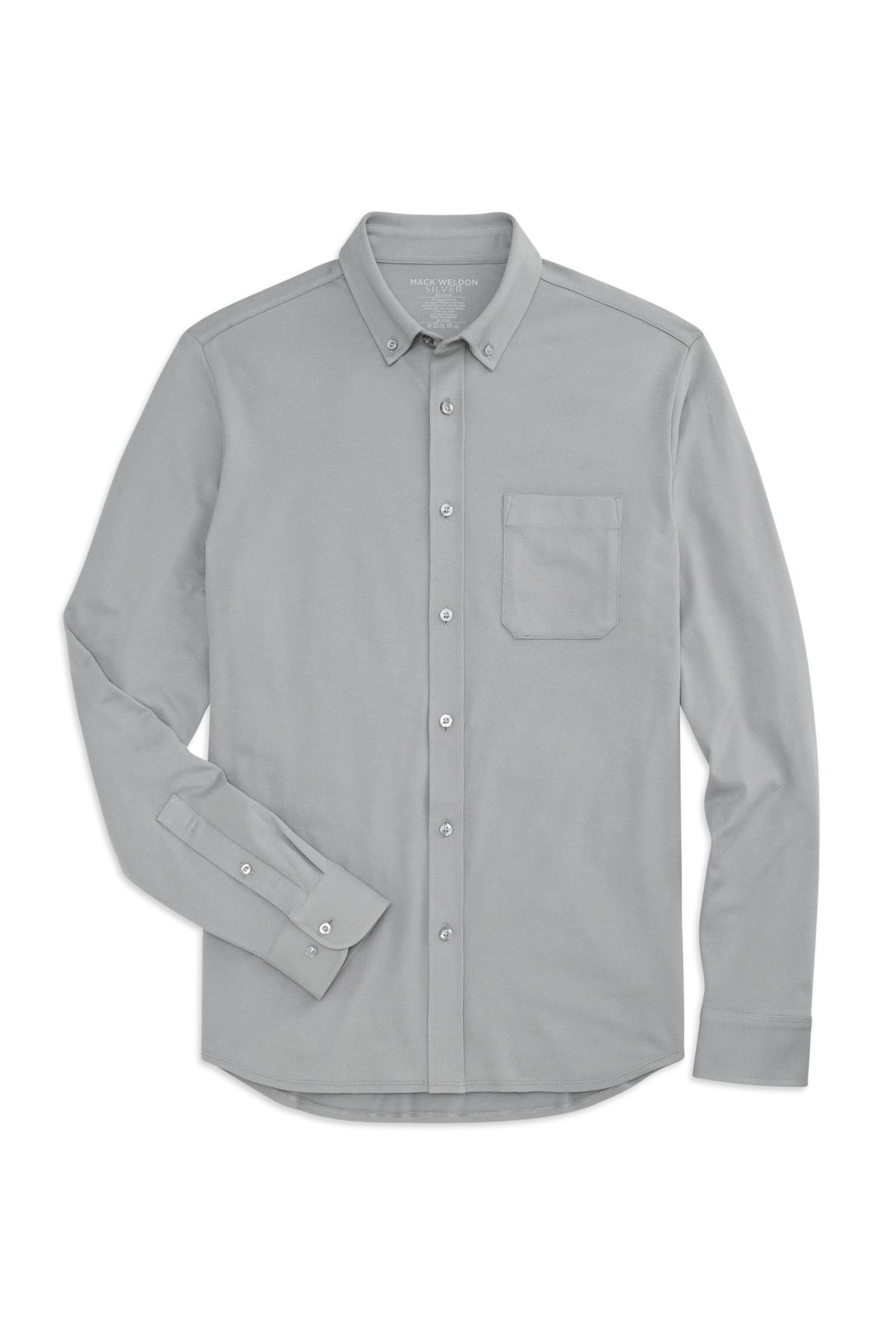 SILVER Pique Button Up
