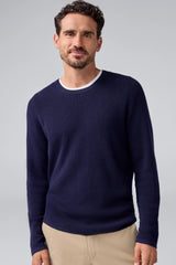 Tech Merino Waffle Crew Neck Sweater