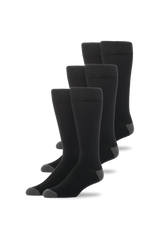 3-Pack SILVER Extended Crew Dress Sock