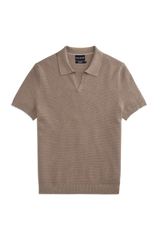 Tech Linen Johnny Collar Sweater Polo