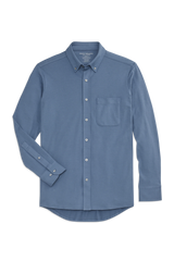SILVER Pique Button Up