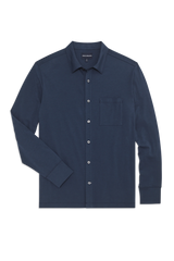 SILVER Jersey Button Up