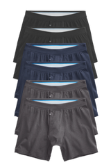 6-Pack SILVER Boxer Briefs